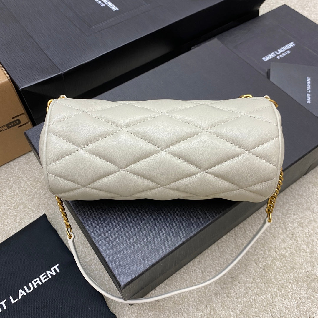 YSL SADE SMALL TUBE BAG IN QUILTED LAMBSKIN