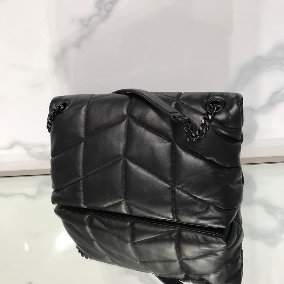 YSL PUFFER MEDIUM BAG IN QUILTED LAMBSKIN