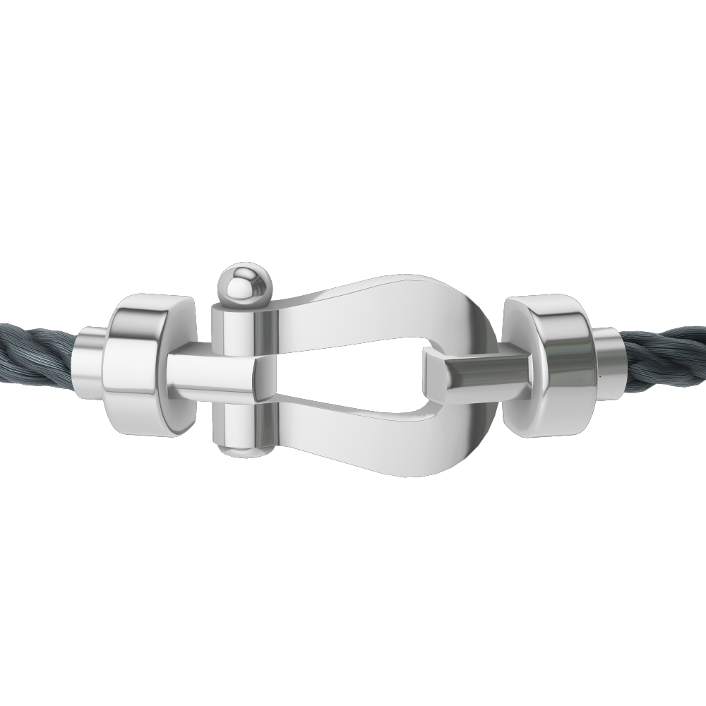 FRED Force 10 bracelet Stainless steel and gold plating white gold medium model