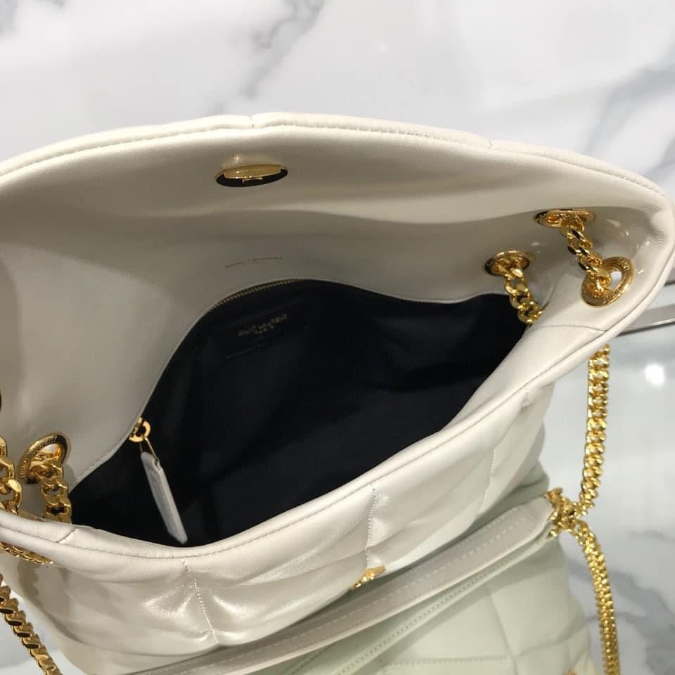 YSL PUFFER MEDIUM BAG IN QUILTED LAMBSKIN