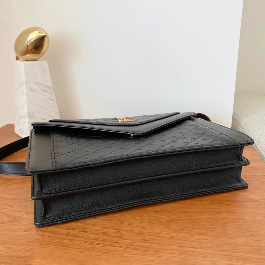 YSL Gaby Satchel Bag in Quilted Lambskin