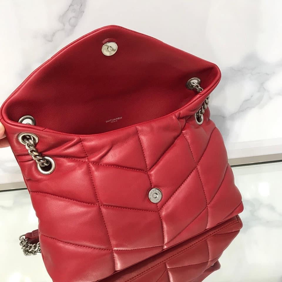 YSL PUFFER MEDIUM BAG IN QUILTED LAMBSKIN