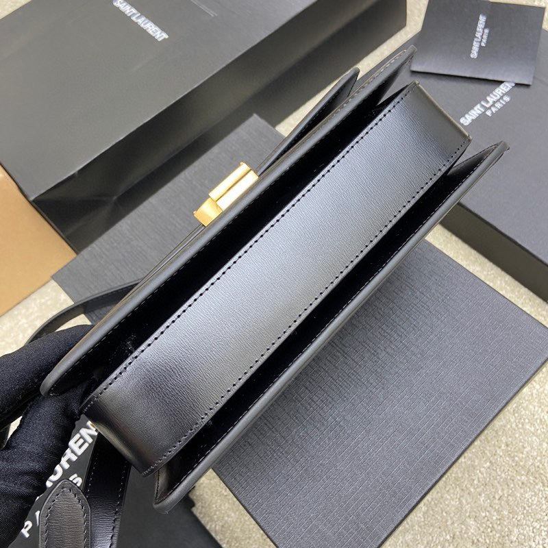 YSL Solferino Medium Satchel In Box Leather