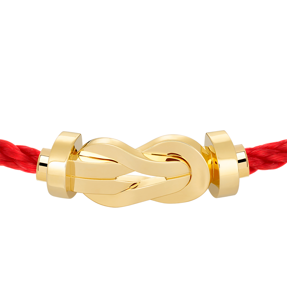 FRED CHANCE INFINIE BRACELET Stainless steel and gold plating YELLOW GOLD LARGE MODEL