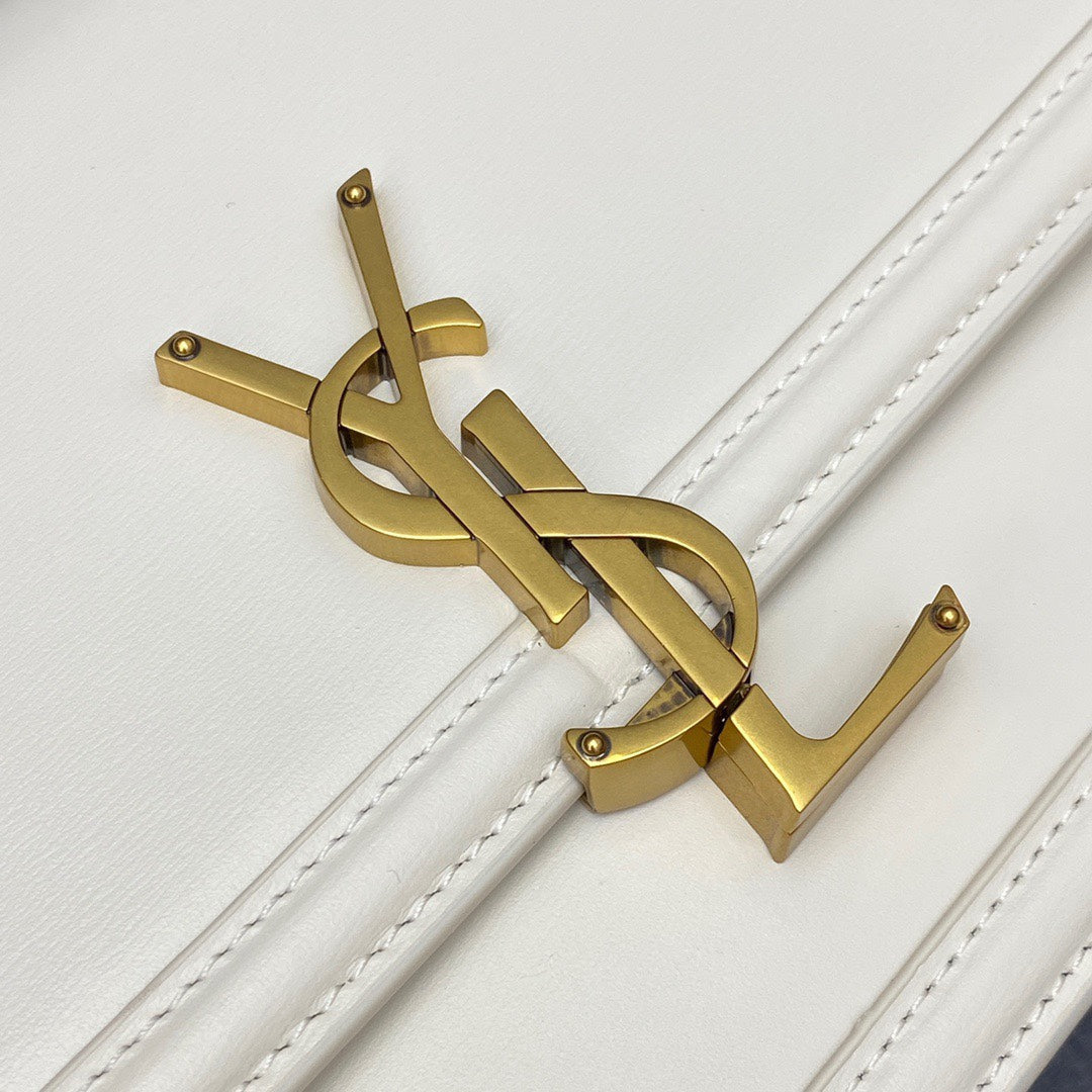 YSL Solferino Medium Satchel In Box Leather