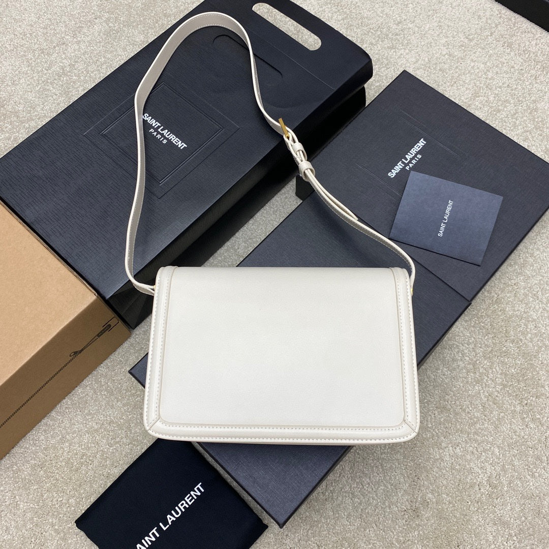YSL Solferino Medium Satchel In Box Leather