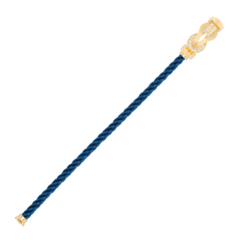 FRED CHANCE INFINIE BRACELET Stainless steel and gold plating YELLOW GOLD AND DIAMONDS LARGE MODEL