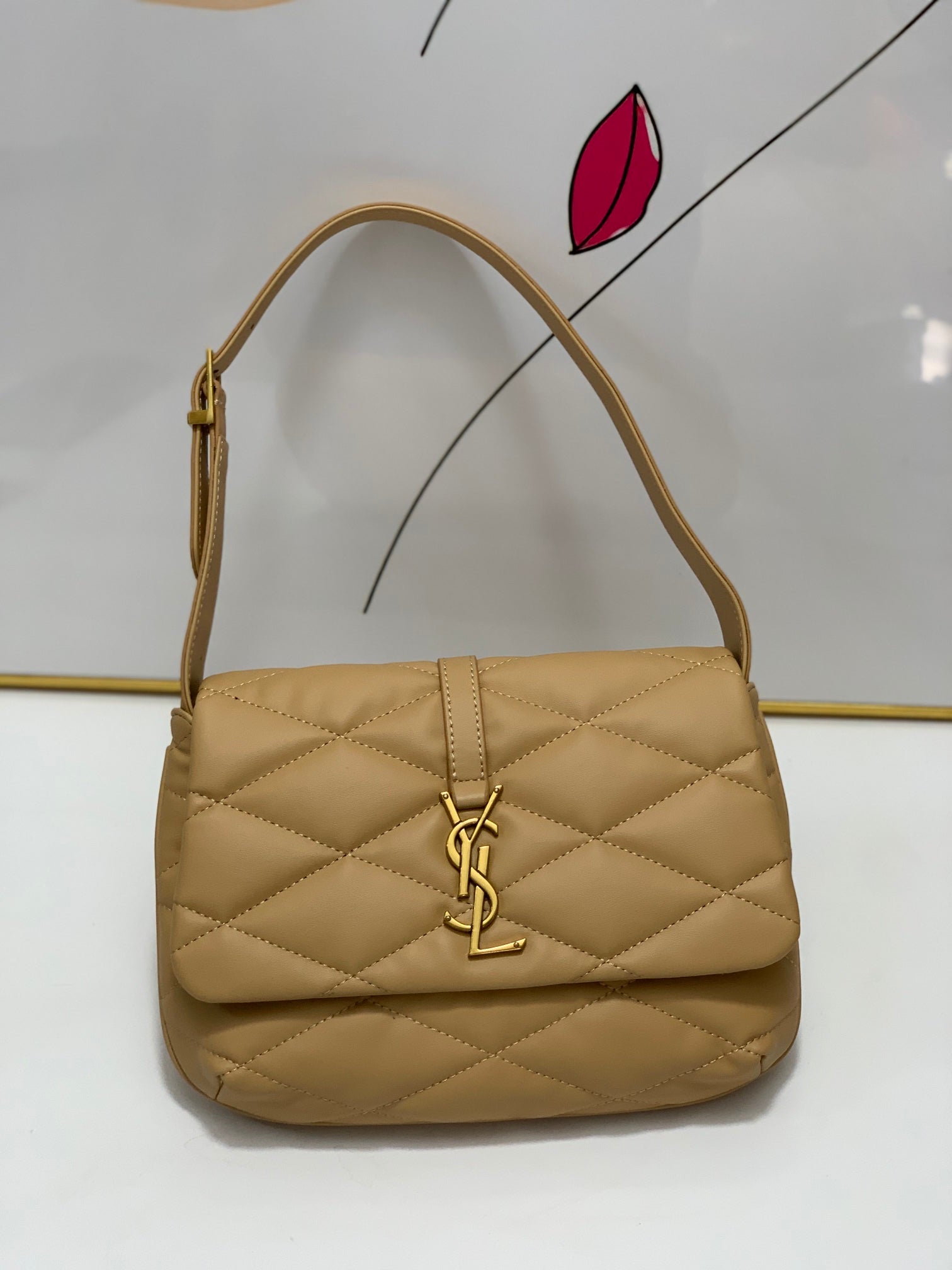 YSL LE 57 HOBO BAG IN QUILTED LAMBSKIN