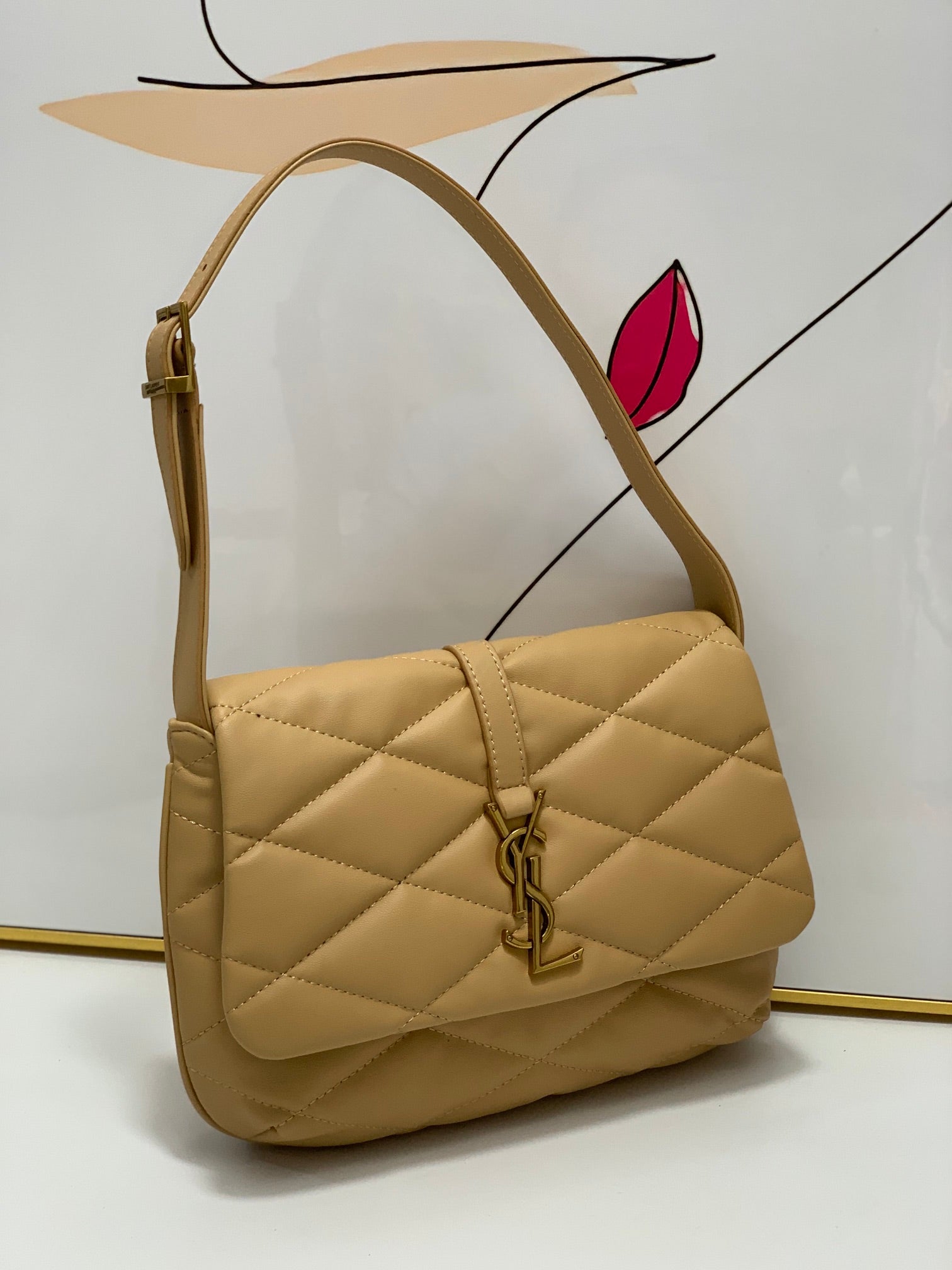YSL LE 57 HOBO BAG IN QUILTED LAMBSKIN