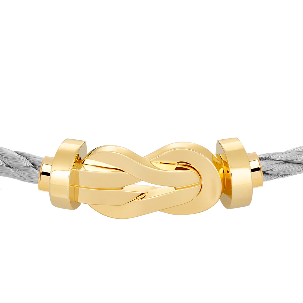 FRED CHANCE INFINIE BRACELET Stainless steel and gold plating YELLOW GOLD LARGE MODEL