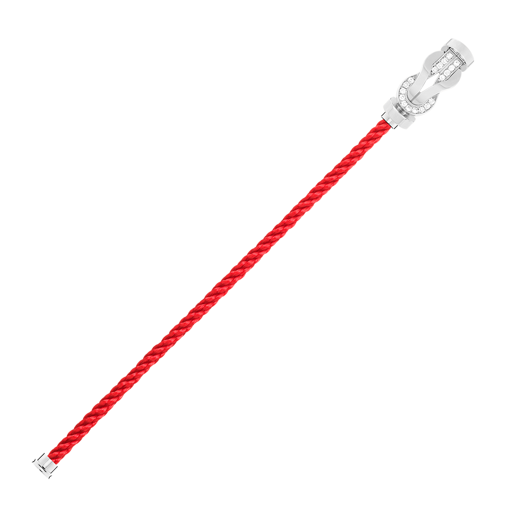 FRED CHANCE INFINIE BRACELET Stainless steel and gold plating WHITE GOLD AND DIAMONDS LARGE MODEL