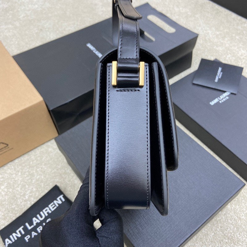YSL Solferino Medium Satchel In Box Leather