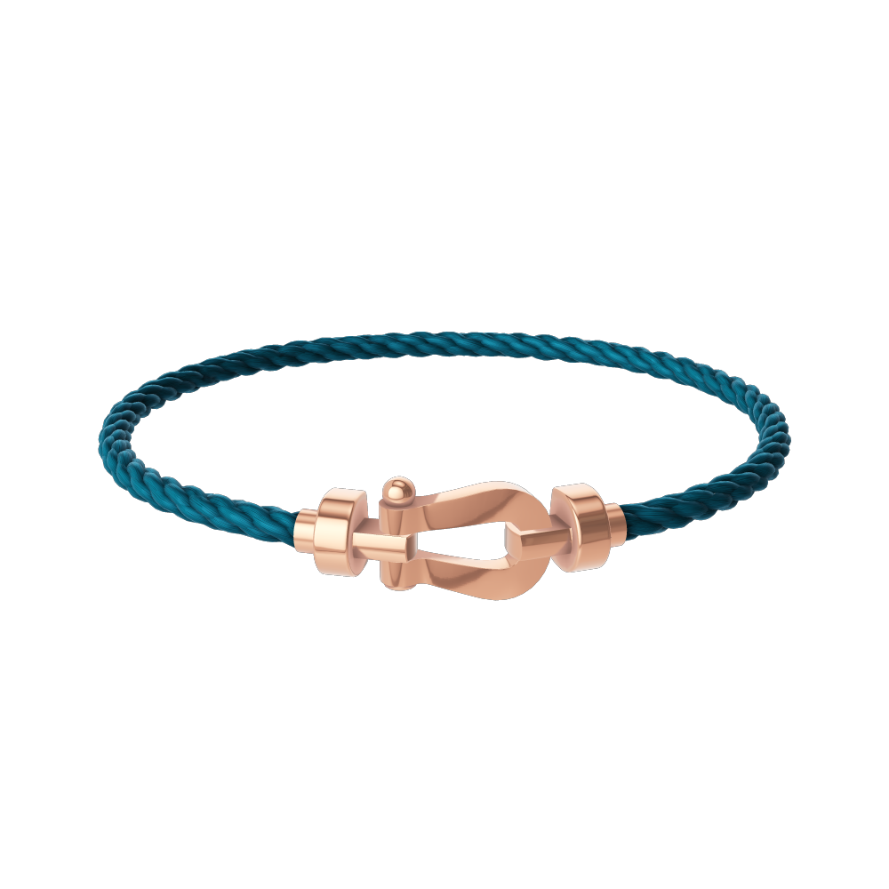 FRED FORCE 10 BRACELET Stainless steel and gold plating PINK GOLD MEDIUM MODEL