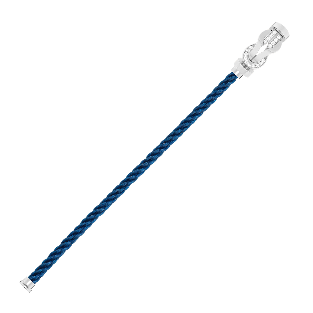 FRED CHANCE INFINIE BRACELET Stainless steel and gold plating WHITE GOLD AND DIAMONDS LARGE MODEL