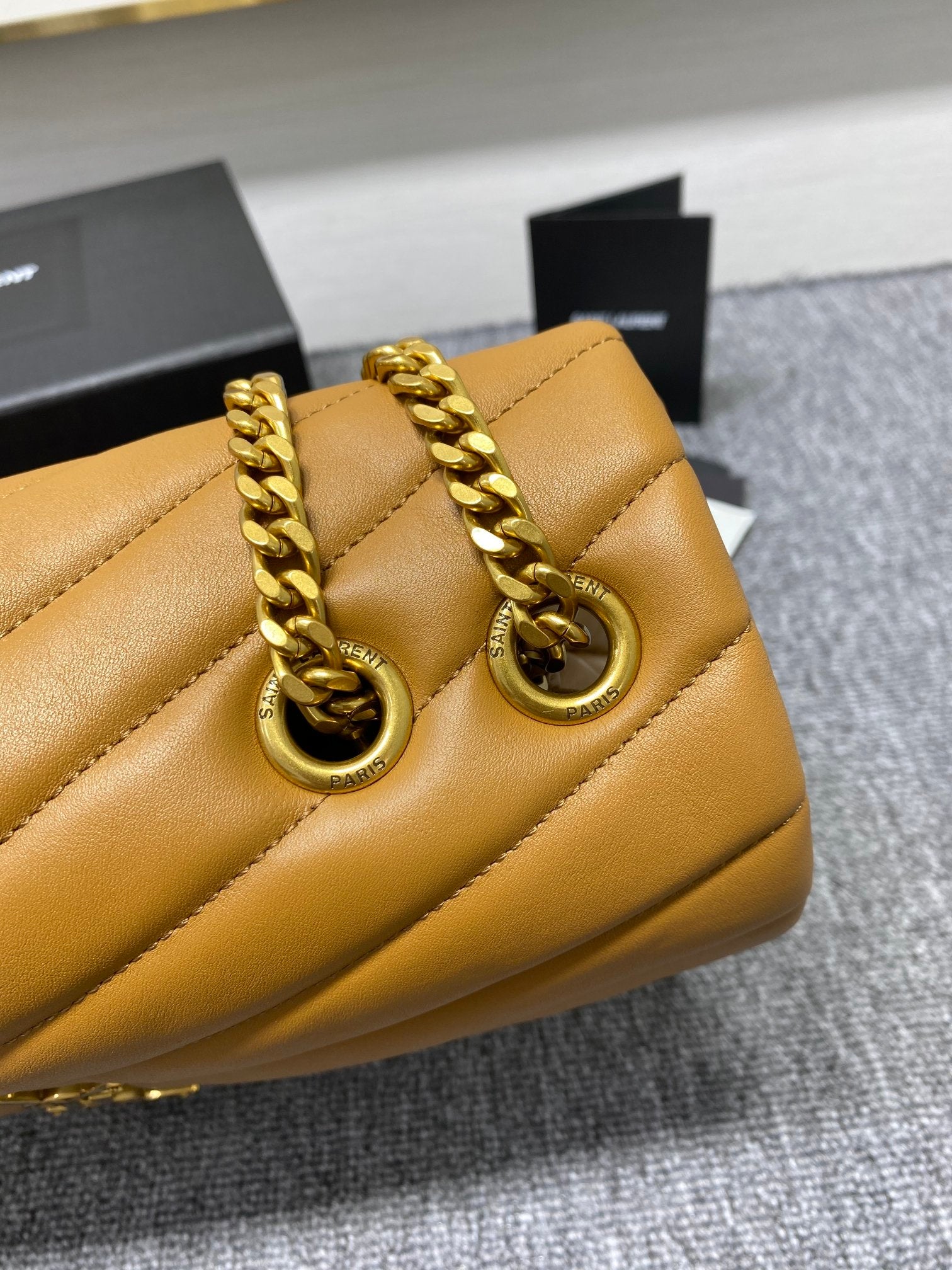 YSL Loulou Medium Chain Bag In Y Leather