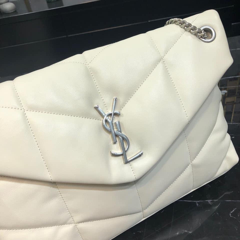 YSL PUFFER MEDIUM BAG IN QUILTED LAMBSKIN