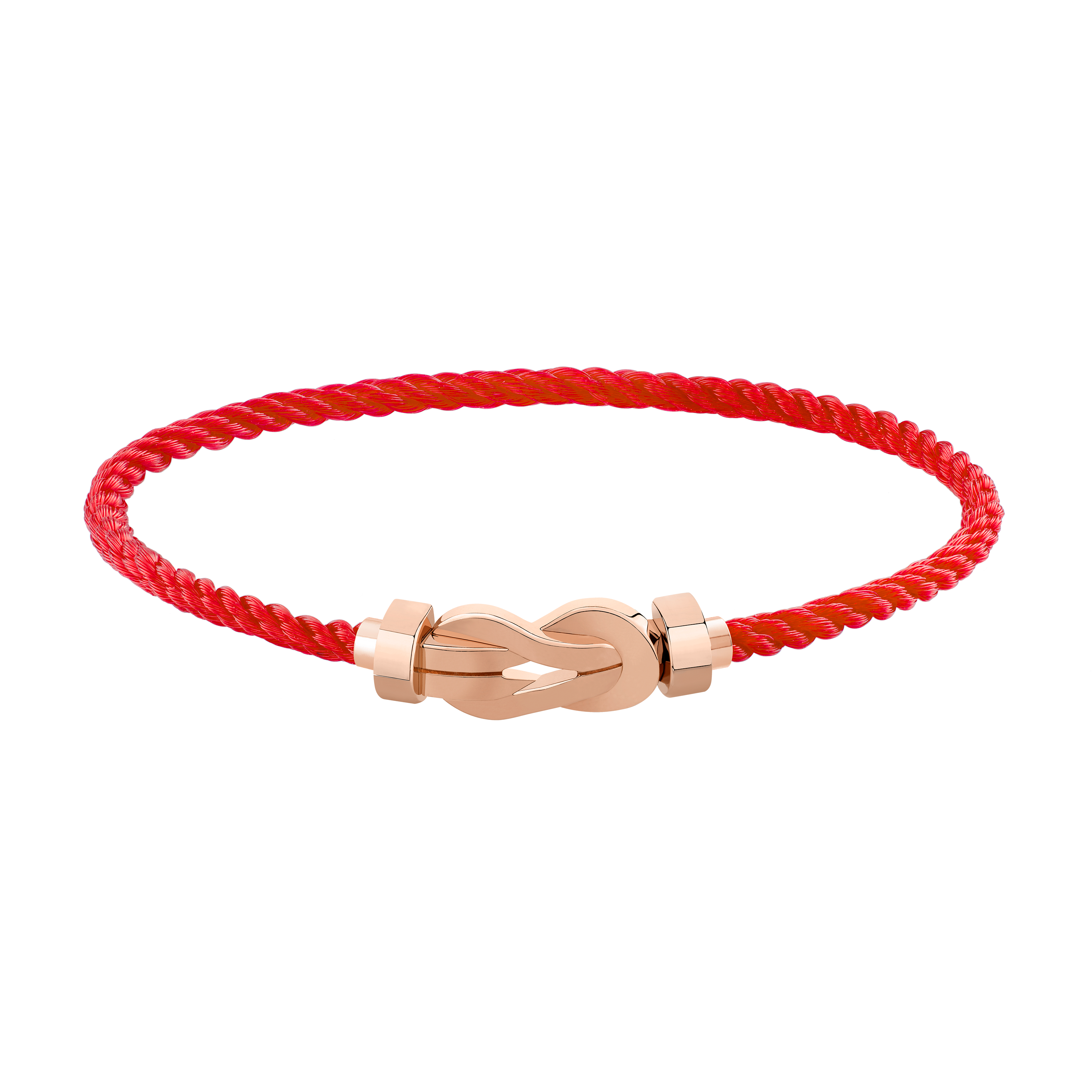 FRED CHANCE INFINIE BRACELET Stainless steel and gold plating PINK GOLD MEDIUM MODEL