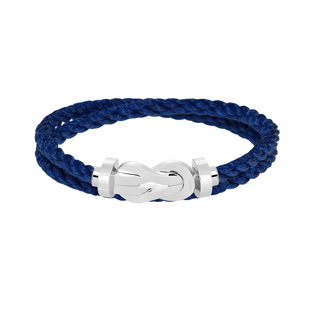 FRED CHANCE INFINIE BRACELET Stainless steel and gold plating WHITE GOLD LARGE MODEL