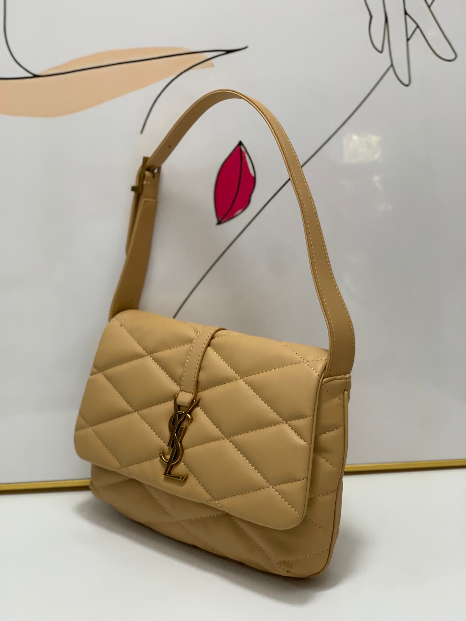 YSL LE 57 HOBO BAG IN QUILTED LAMBSKIN