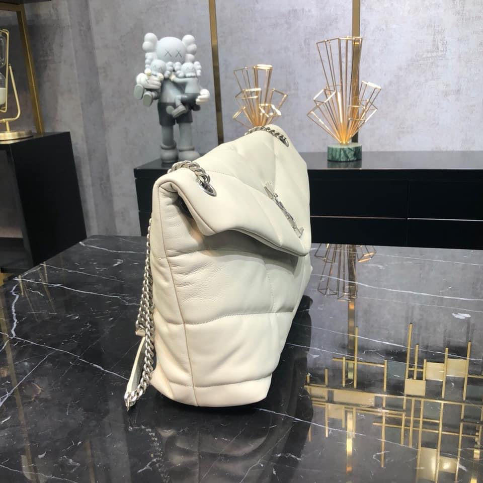 YSL PUFFER MEDIUM BAG IN QUILTED LAMBSKIN
