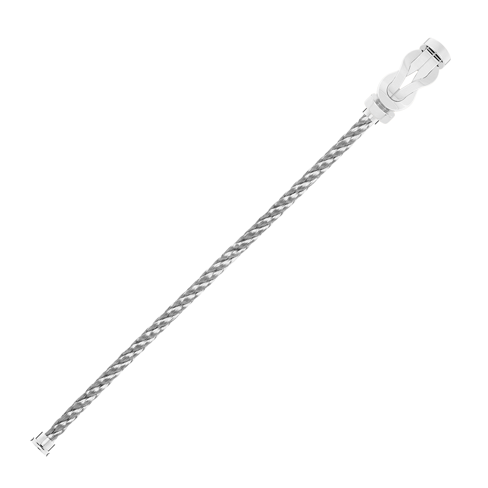 FRED CHANCE INFINIE BRACELET Stainless steel and gold plating WHITE GOLD LARGE MODEL