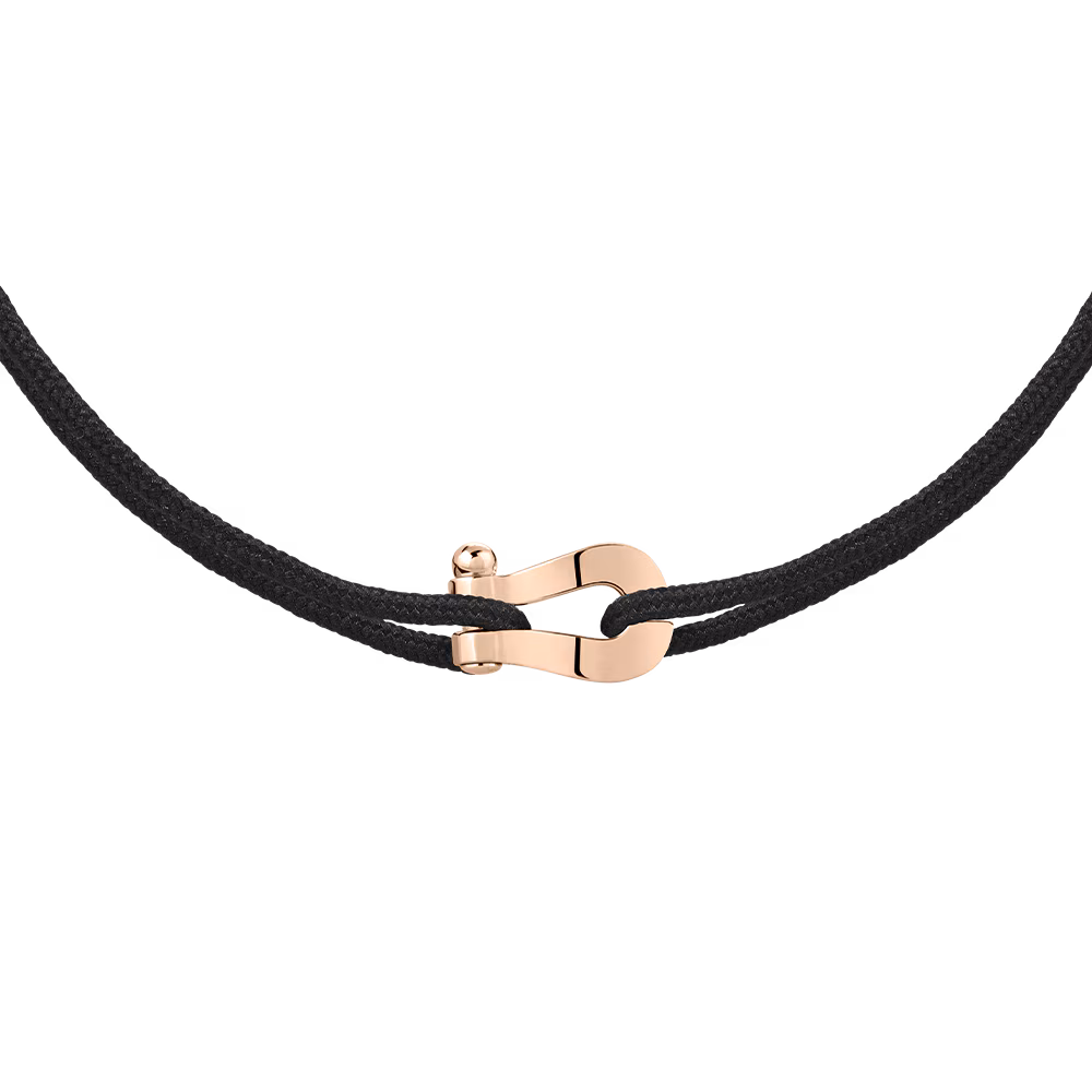 FRED FORCE 10 BRACELET MINI MODEL Stainless steel and gold plating PINK GOLD