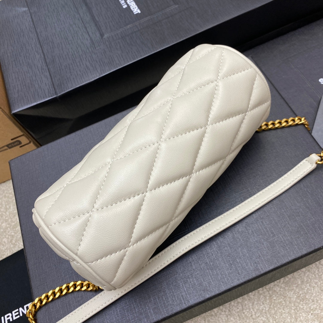 YSL SADE SMALL TUBE BAG IN QUILTED LAMBSKIN