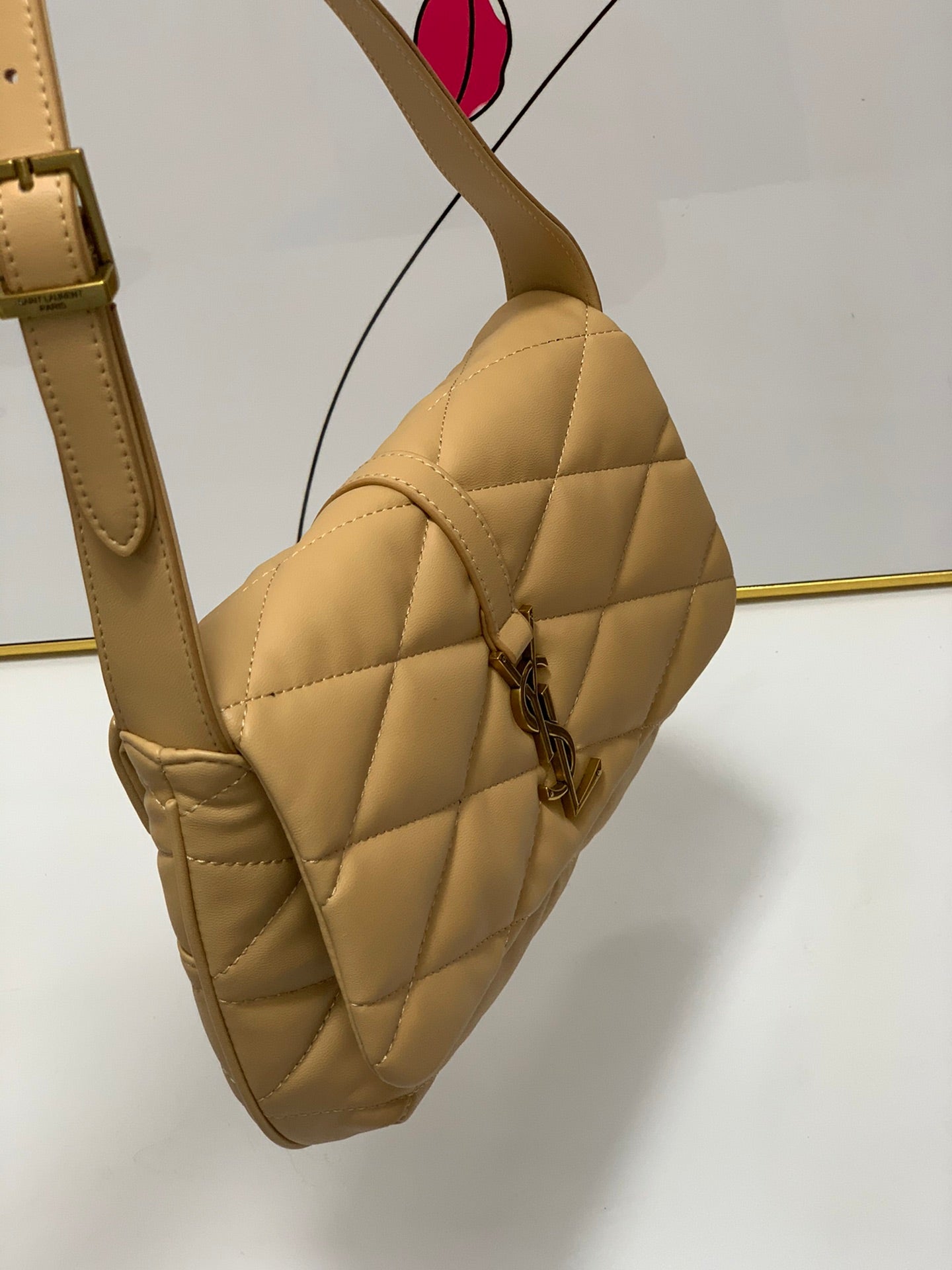 YSL LE 57 HOBO BAG IN QUILTED LAMBSKIN