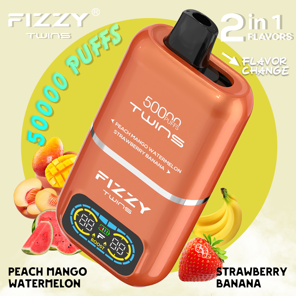 Fizzy 50K Disposable Vape 50ml 5% Dual Flavor 2-in-1