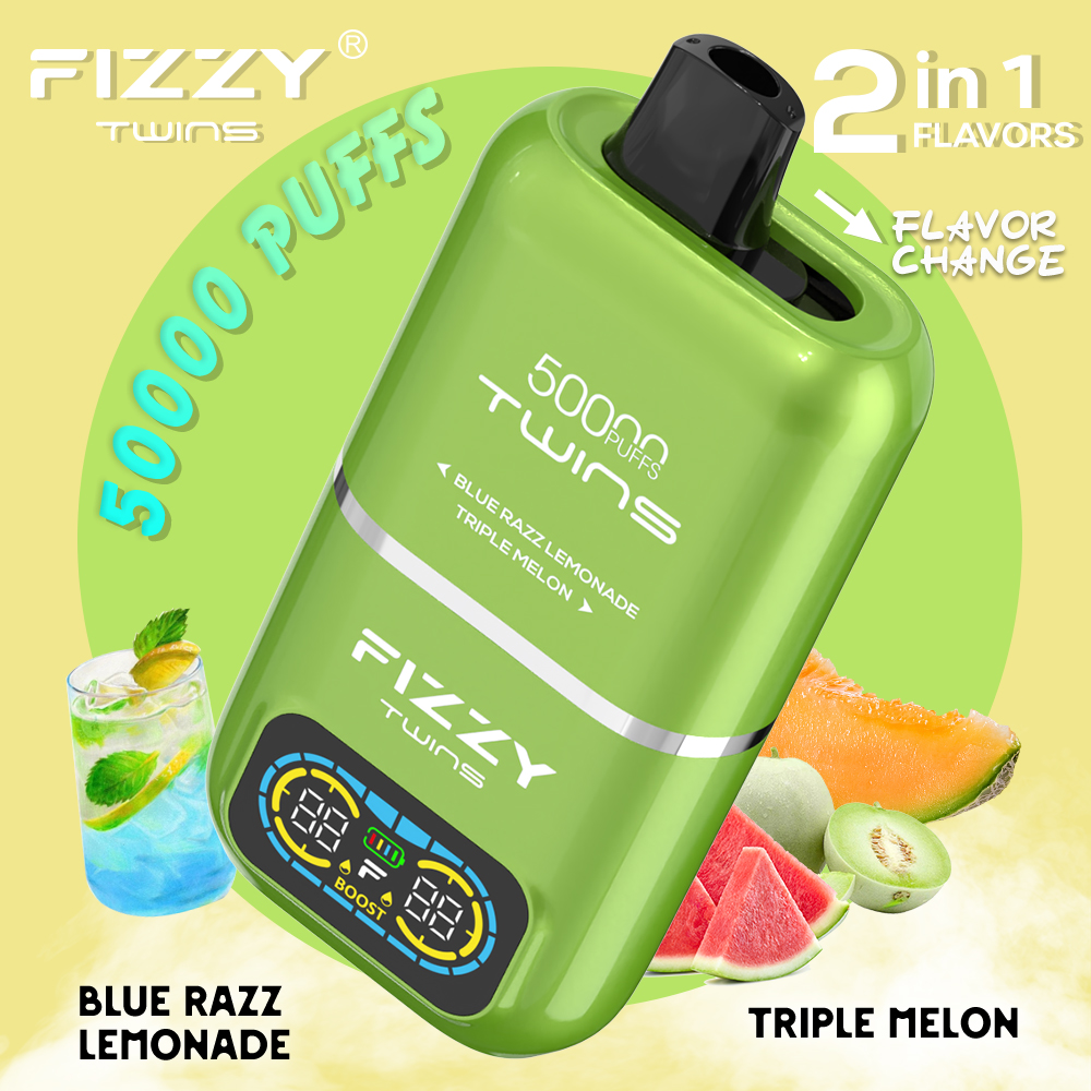 Fizzy 50K Disposable Vape 50ml 5% Dual Flavor 2-in-1