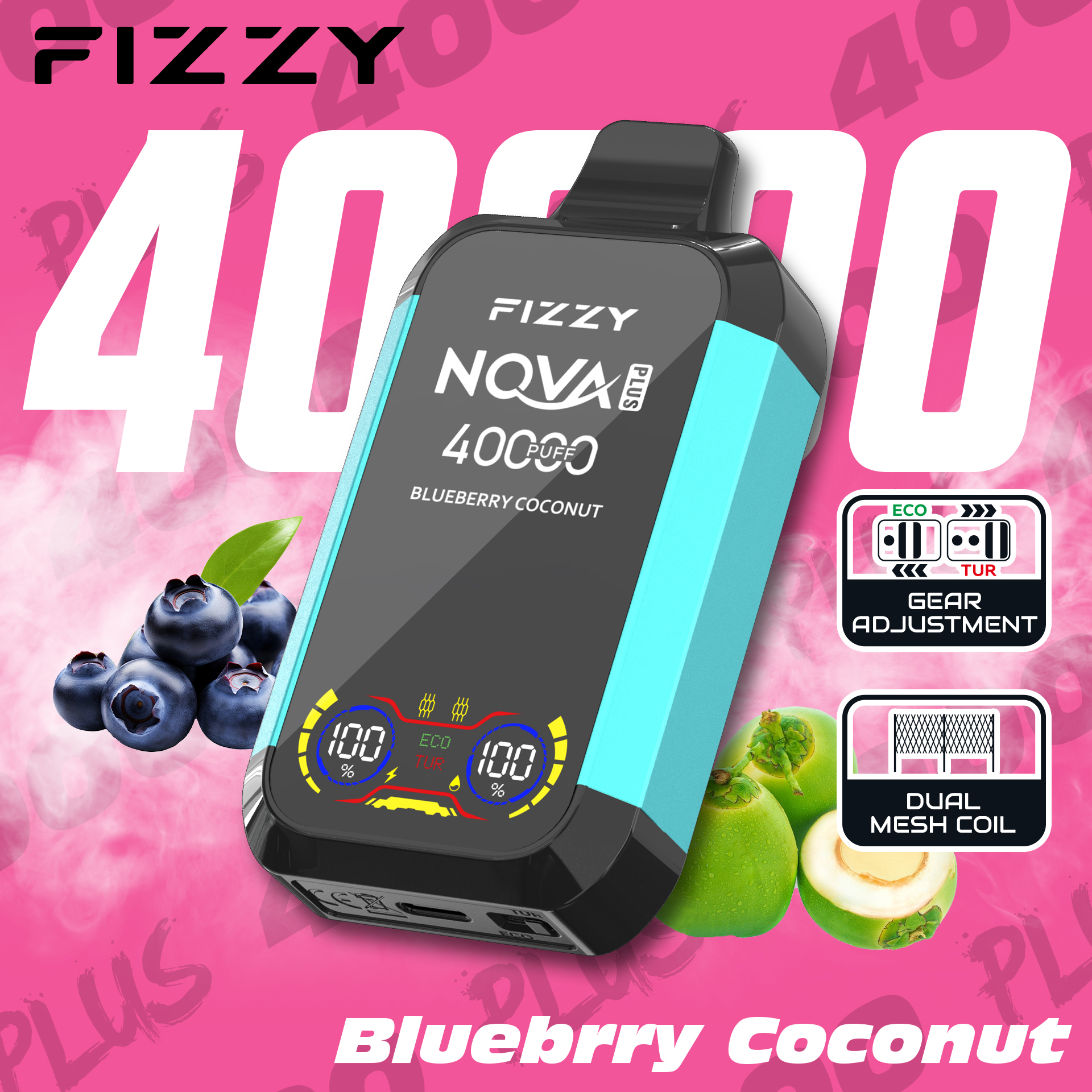 Fizzy 40K Disposable Vape 40ml 5%