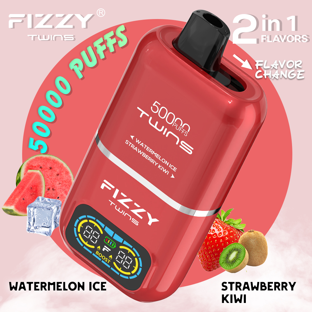 Fizzy 50K Disposable Vape 50ml 5% Dual Flavor 2-in-1