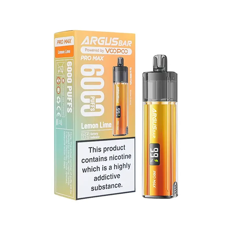 5PCS - Argusbar 6000 Puffs 12ml 2%