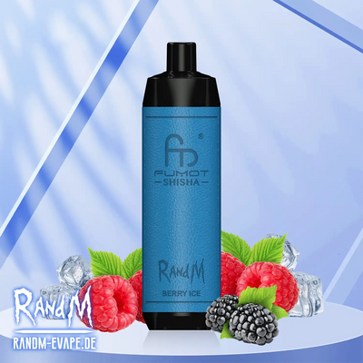 10PCS - Fumot RandM Shisha 10000 Puffs Disposable Vape 18ml 0.6%