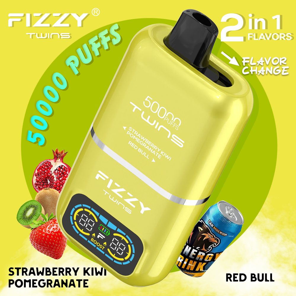Fizzy 50K Disposable Vape 50ml 5% Dual Flavor 2-in-1