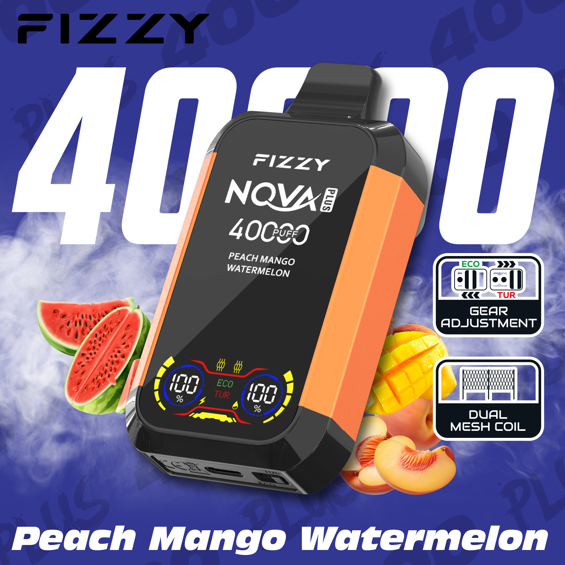 Fizzy 40K Disposable Vape 40ml 5%