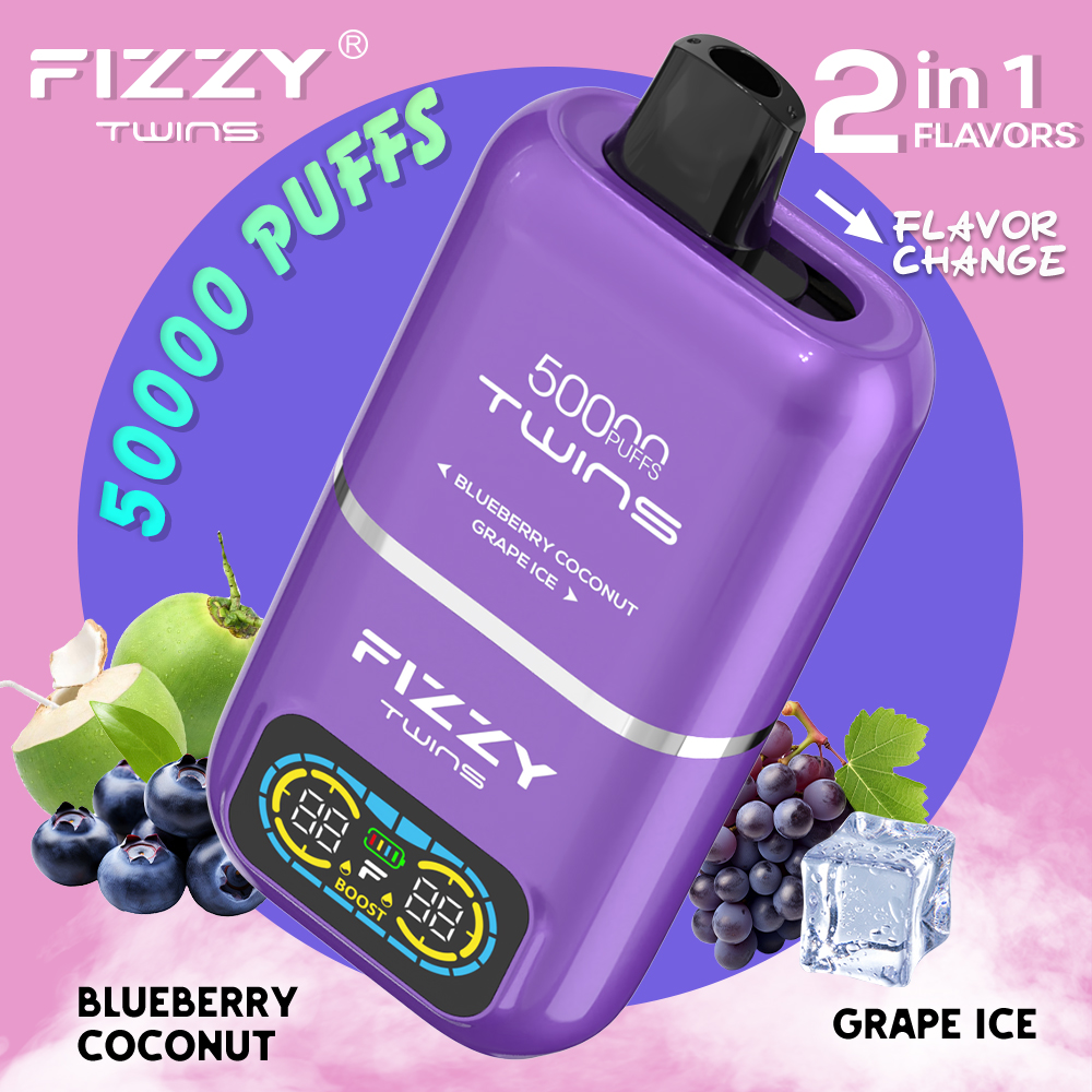 Fizzy 50K Disposable Vape 50ml 5% Dual Flavor 2-in-1