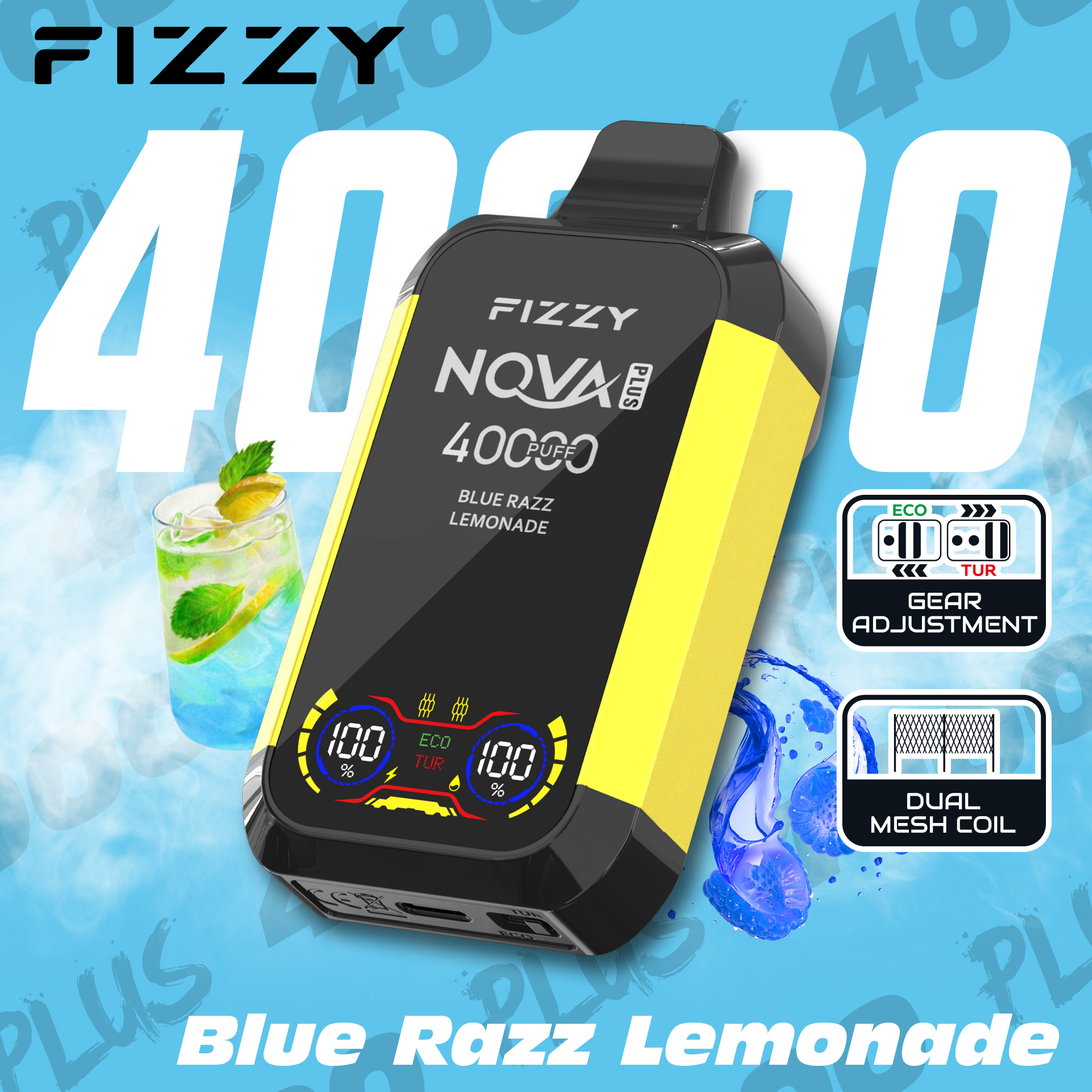 Fizzy 40K Disposable Vape 40ml 5%