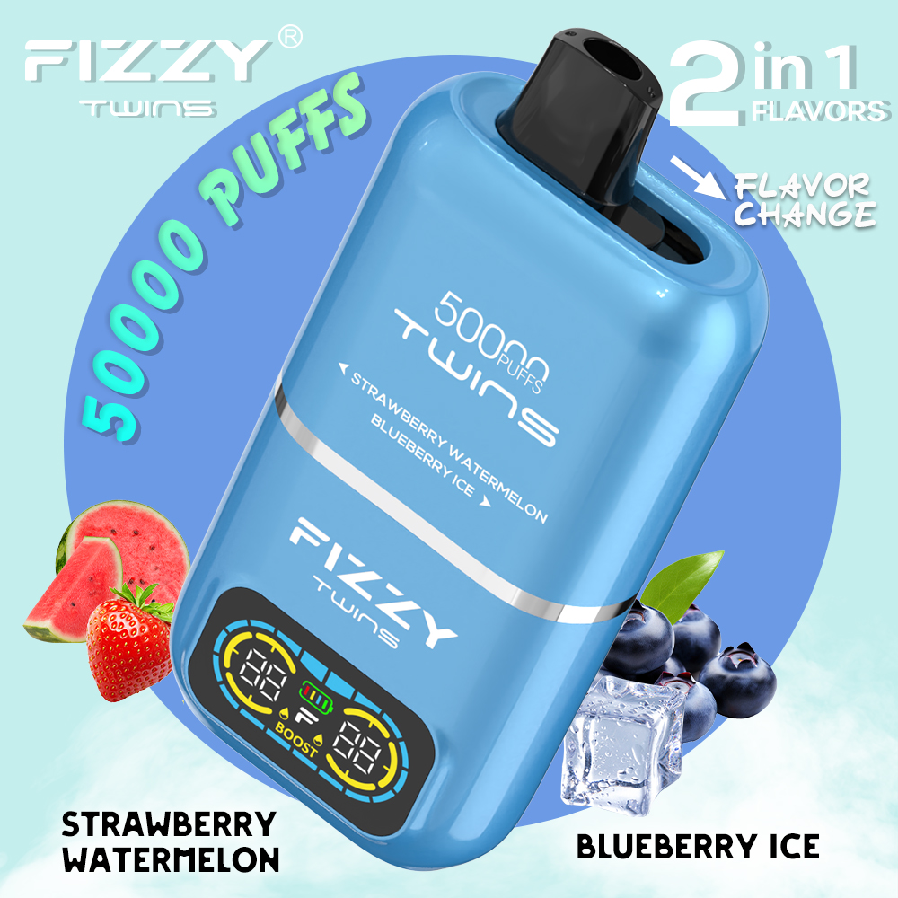 Fizzy 50K Disposable Vape 50ml 5% Dual Flavor 2-in-1
