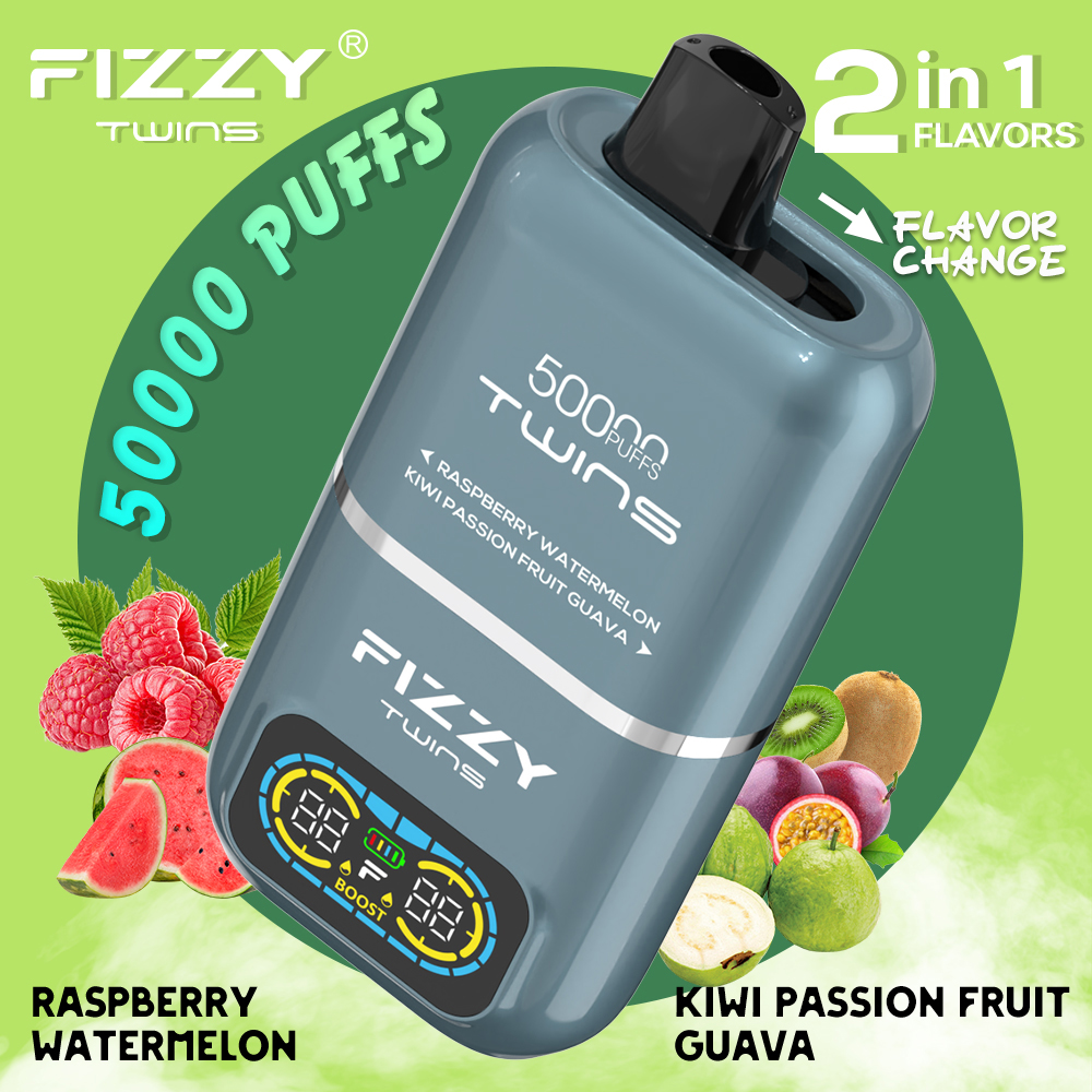 Fizzy 50K Disposable Vape 50ml 5% Dual Flavor 2-in-1