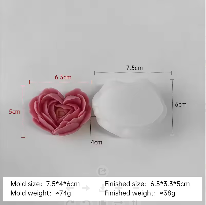 Romantic Rose (6.5cm*5cm)