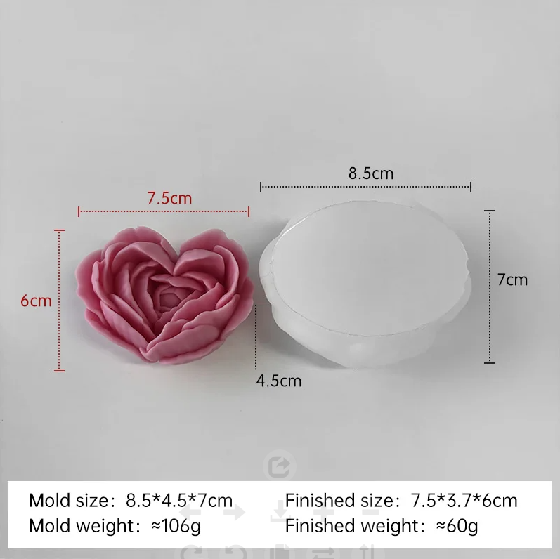 Romantic Rose (7.5cm*6cm)
