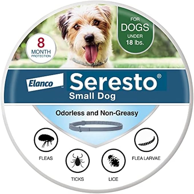 Seresto Flea & Tick Collar, Treatment & Prevention, Vet-Recommend, 8 Month Protection