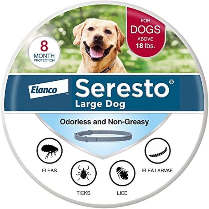 Seresto Flea & Tick Collar, Treatment & Prevention, Vet-Recommend, 8 Month Protection