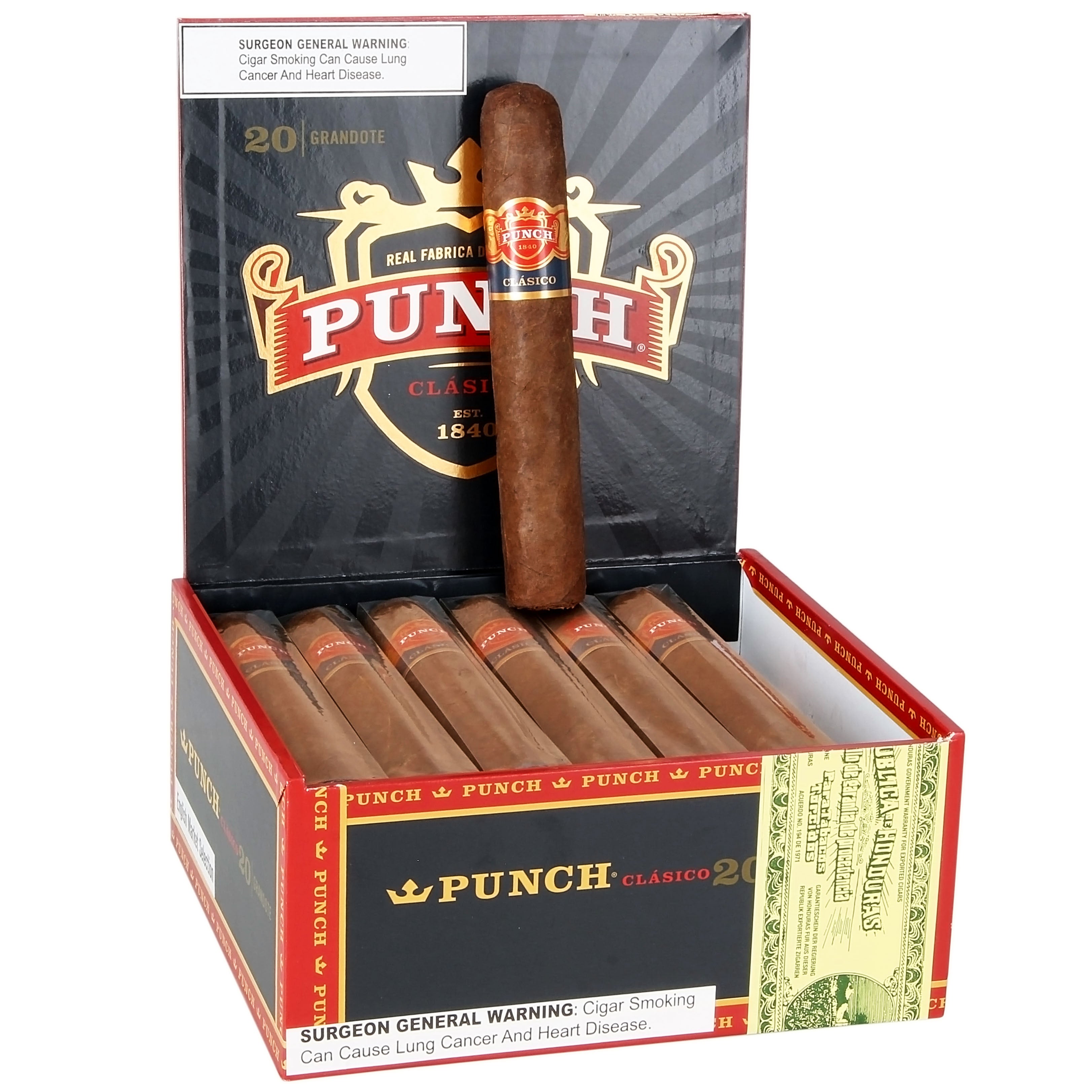 General cigar co. Punch Classic English market selection Grandote Single