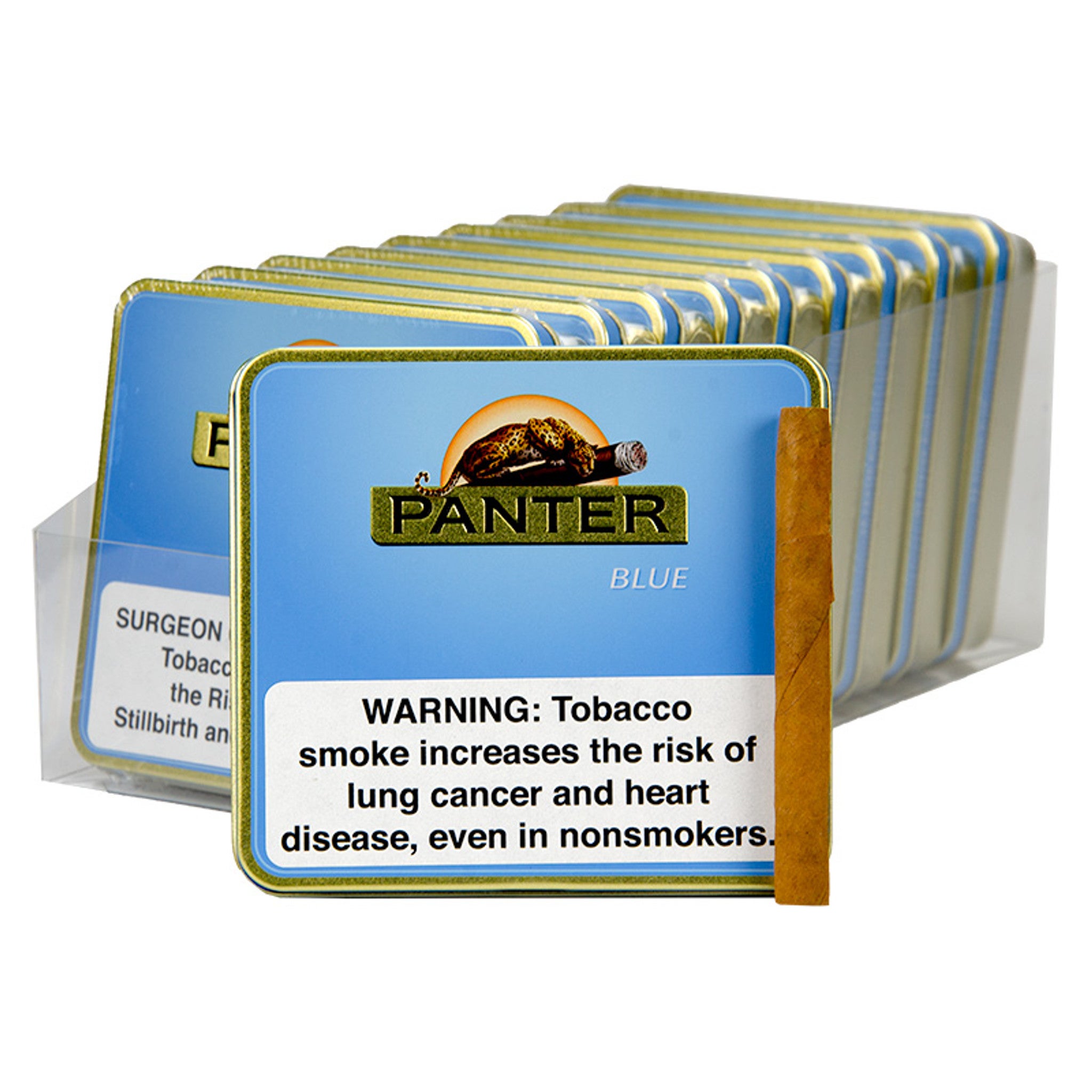 General cigar co. Panter Blue Tins 20pk  Single