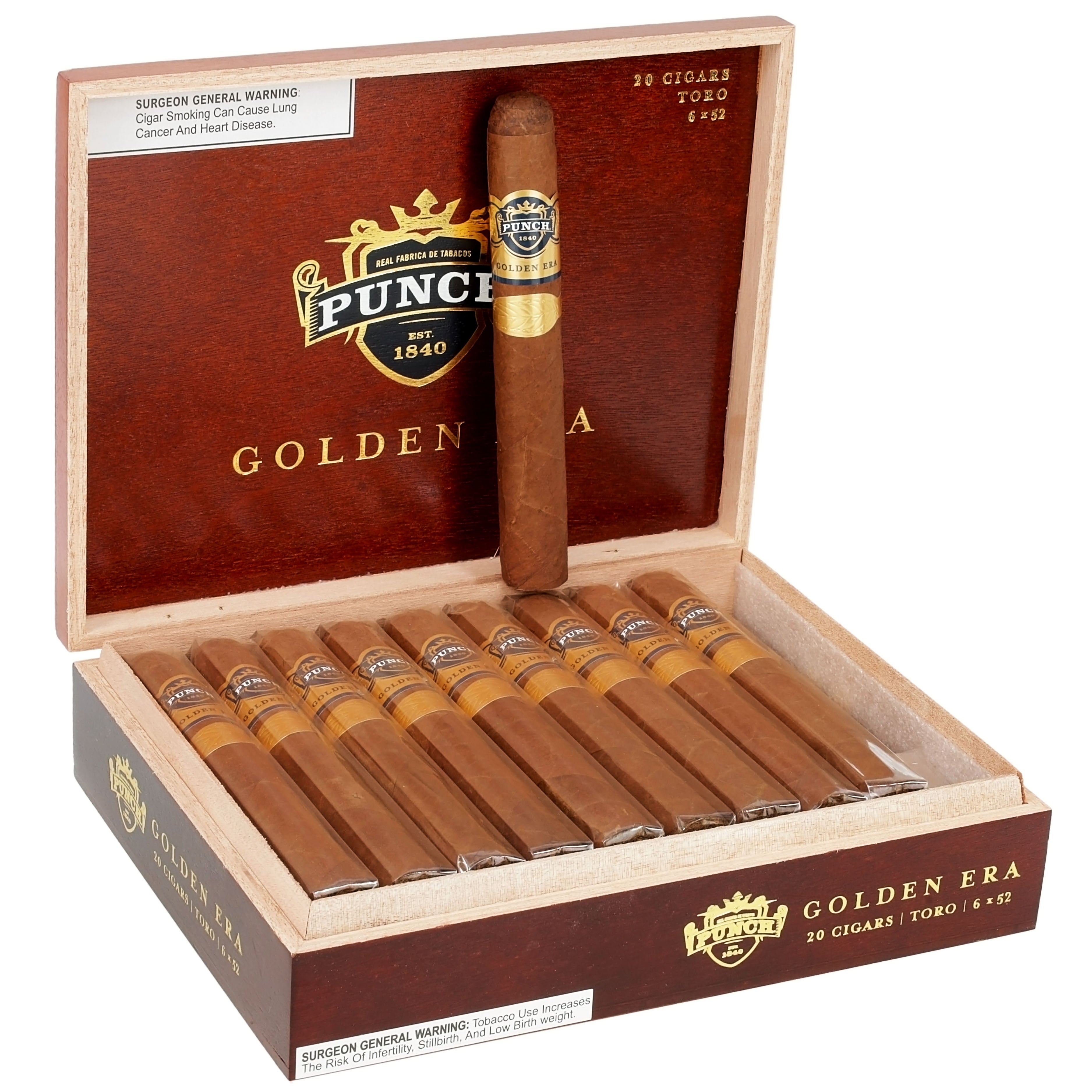General cigar co. Punch Golden Era Toro  Box
