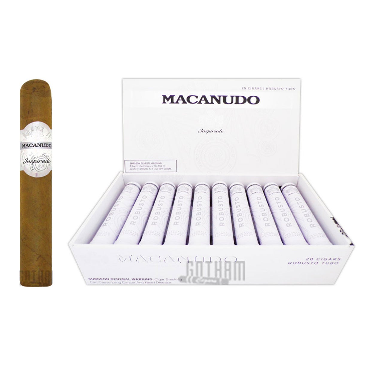 General cigar co. Macanudo Inspirado White Robusto Tubo Single