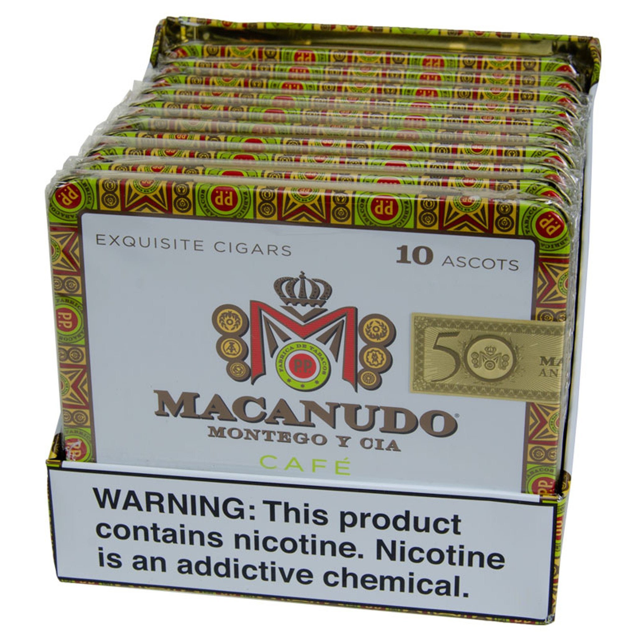 General cigar co. Macanudo Cafe Ascots 10pk  Single