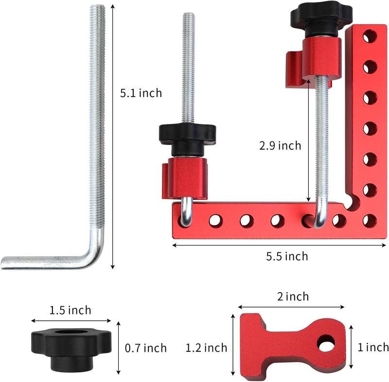 Corner Clamp for Woodworking,90 Degree Right Angle Clamps， 5.5
